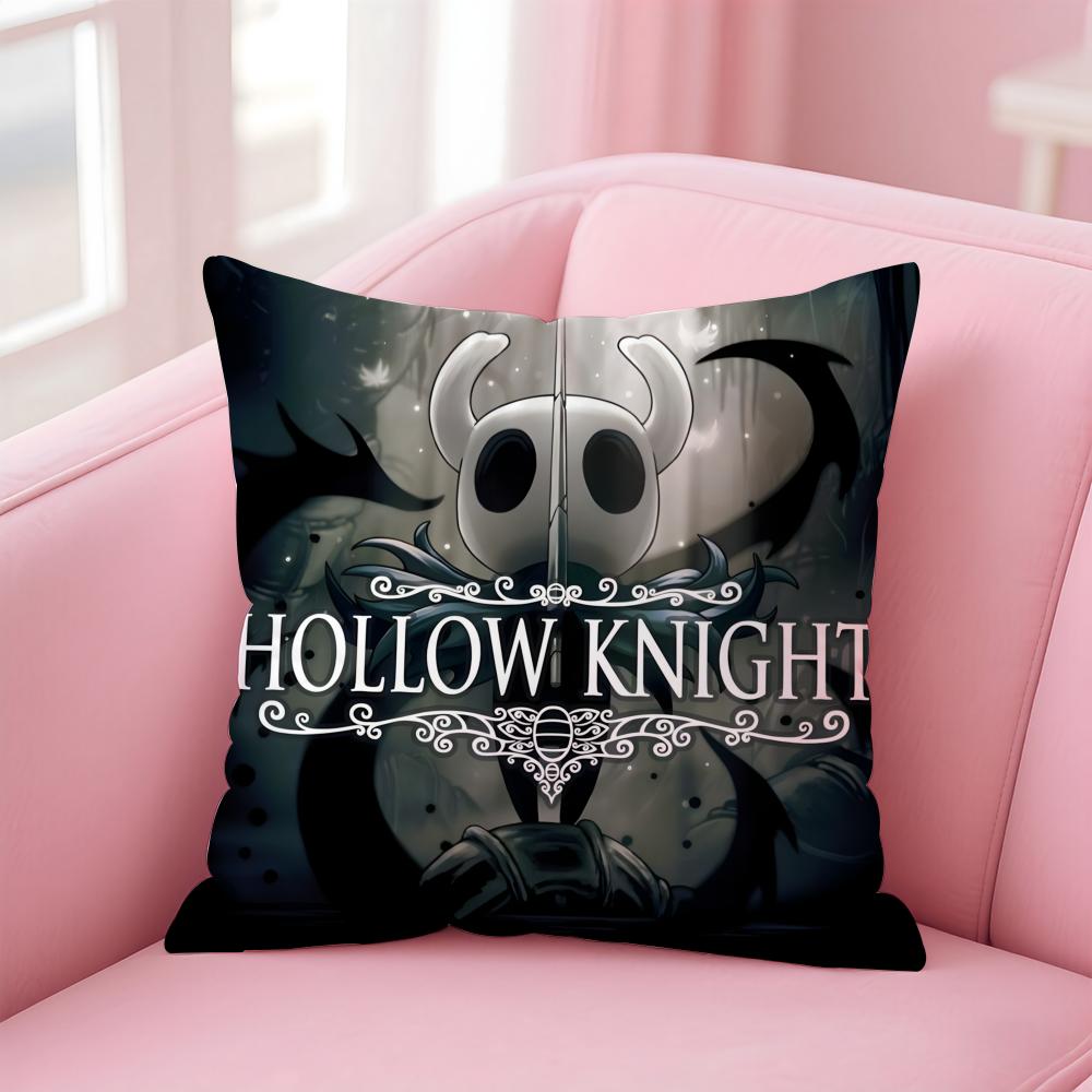 H-Hollow KnightS Cushion Cover Home & Car Multi-Scene Pillow Cover - Reversible, Soft & Durable for Daily Use