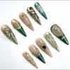 INS Hot Selling Accept Customization Duck Shape Artificial Fingernails Manicure False Nails with Glue Stickers Press on Nails