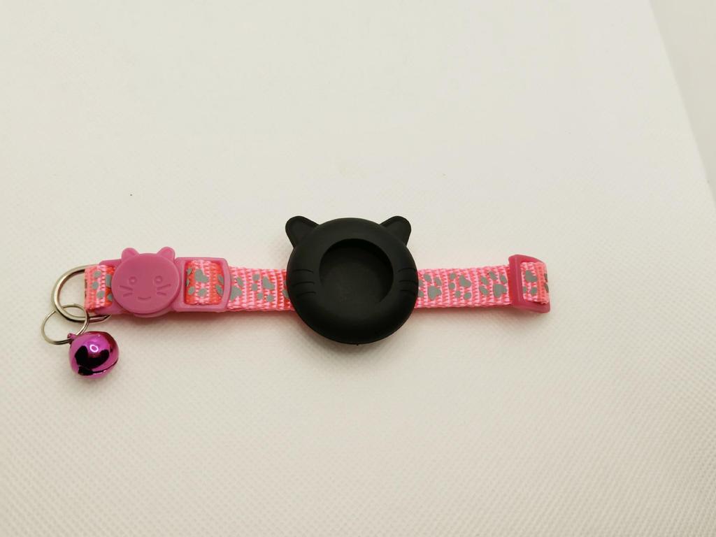 Reflective Airtag Cat Collar with Anti-Lost Bell Tracker