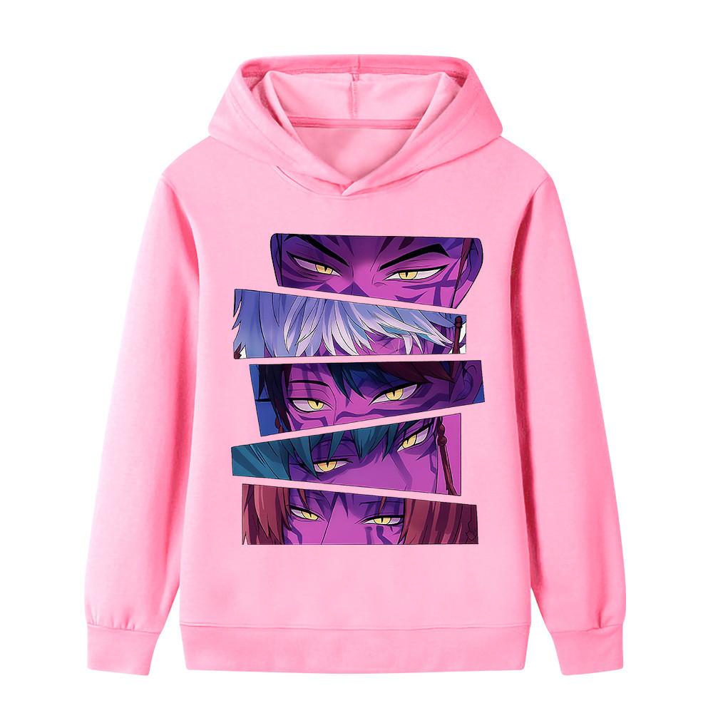 B1215 Kids Boys Girls Sajaboys Kpop Rumi Zoey Mira Print Long Sleeves Hoodie