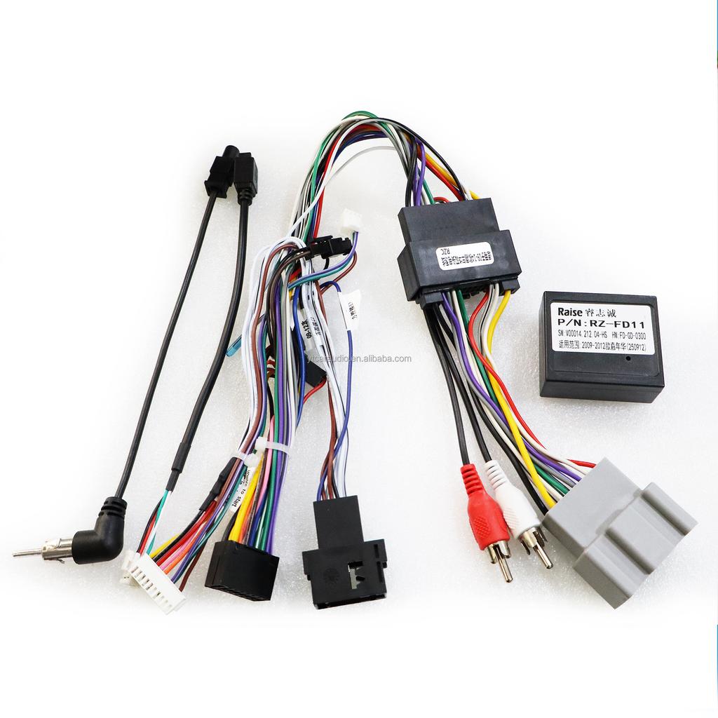 16-pin Car Android Stereo Wiring Harness with Canbus for Ford Fiesta 2009-2014 Stereo Installation Wire Adapter