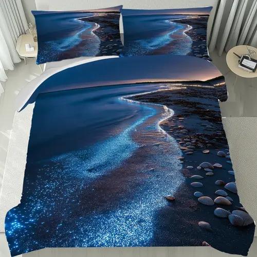 

Comforter Wave Wave Background Theme Suitable For Children Kids And Adults Soft Warm Comfortable And Breathable Comforter (quilt)-EU Single(135*200cm)3pcs