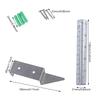 Rain Gauge Set Accurate Precipitation Measurement Tool Rain Gauge with Rust Resistant Stand for Garden Balcony & Terrace