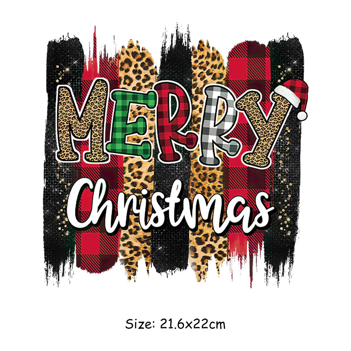 

Веселые рождественские термонакладки для одежды, художественные ремесла, гладильные принадлежности, аксессуары «сделай сам», термоклеевые нашивки с утюгом, Рождественский подарок