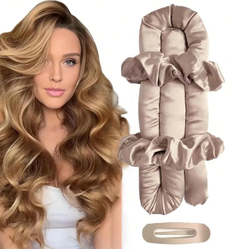 Modischer Tragbarer Hitzefreier Lockenstab Hitzelose Lockenstab-Stange Haarband Haarroller Seidenlocken Schlafende Faule Lockenwickler Styling-Werkzeuge