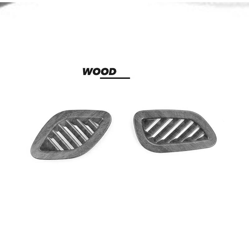 2Pcs LHD Front Upper Air Vent & Fuel Tank Lid Trim Frame Dashboard Interior Decor Accessories For Kia Sportage 2015-