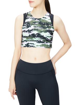 Sports Bra Transform Shape Shield Printed Crop Bra WB21111 BM4 S [New Balance] Women's (Bright Mint)