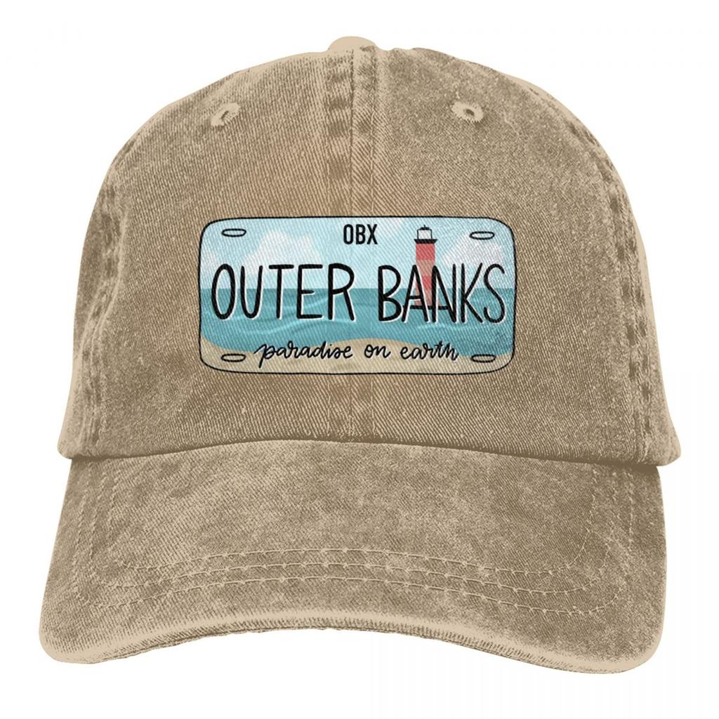 Outer Banks Original OBX SPZ Doplňky k čepici kšiltovky Fashion Distressed Denim Washed Snapback Cap Summer Hats Cap
