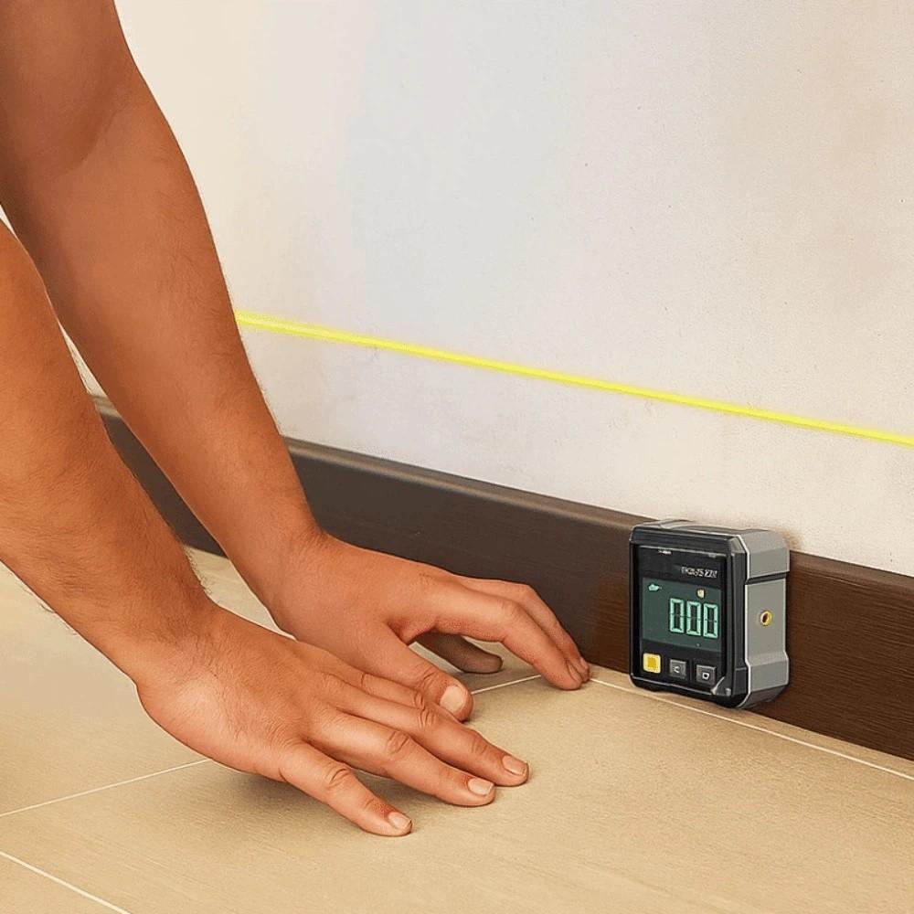 Magnetic Suction Display Angle Gauge Digital Display Tilt Angle Box Electronic Level Laser