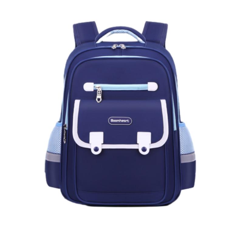 Lightweight Oxford School Backpack for Children Unisex Breathable Dirt Resistant Bookbag with Curved Straps Modern Design
