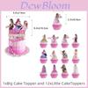 Taylor Swift Themed Pink Birthday Party Banner Balloon Set With Cake Toppers For Celebration Decor