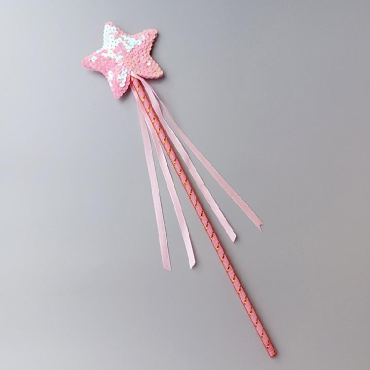 Star Sequins Magic Stick Cosplay Props Girl Costume Christmas Supply