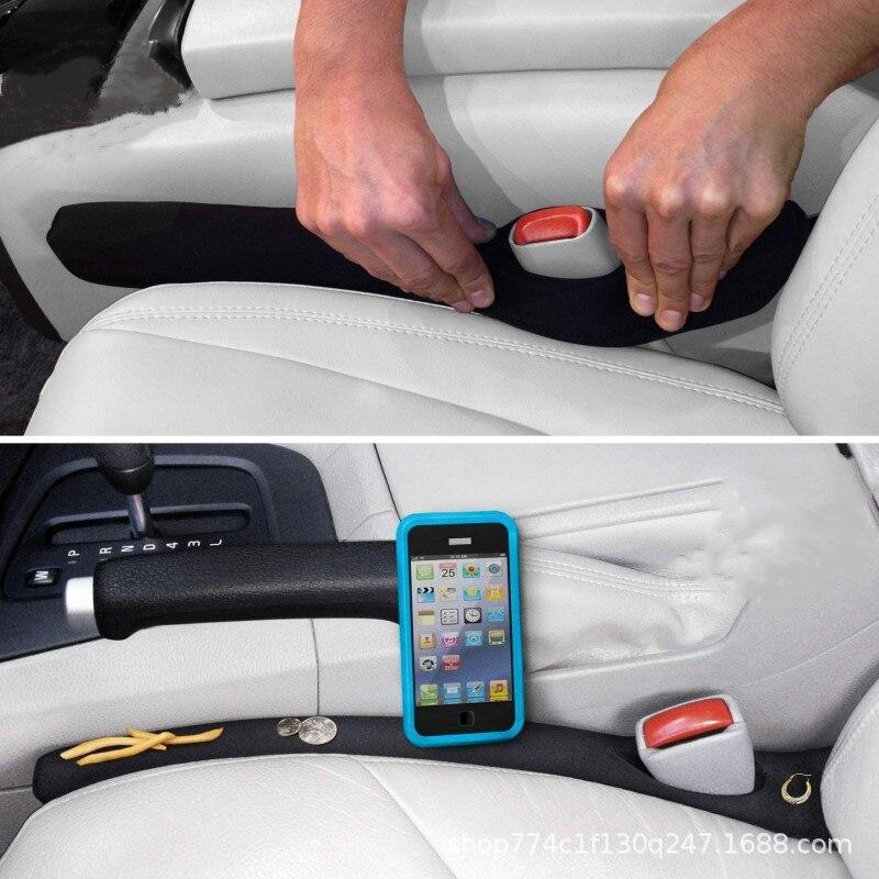 

2 шт. Заполнители щелей автомобильного сиденья Мягкий салонный разделитель Герметичная накладка Аксессуар - Накладка-заглушка для щелей сиденья для салона автомобиля