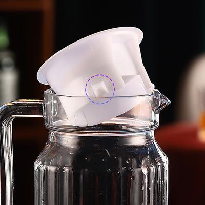 2 יחידות מכסי פלסטיק כיסויים נגד אבק מונעי התזה פקקי בקבוק אביזר קנקן מים מזכוכית מכסים אטומים למניעת דליפה כיסויי אחסון לקומקום