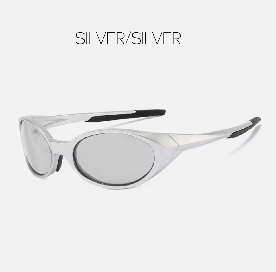 2026 Outdoor Sports Polarized Sunglasses Women Men Unisex Oval Glasses Reflective Mirrored Lens Color Patchwork Shades