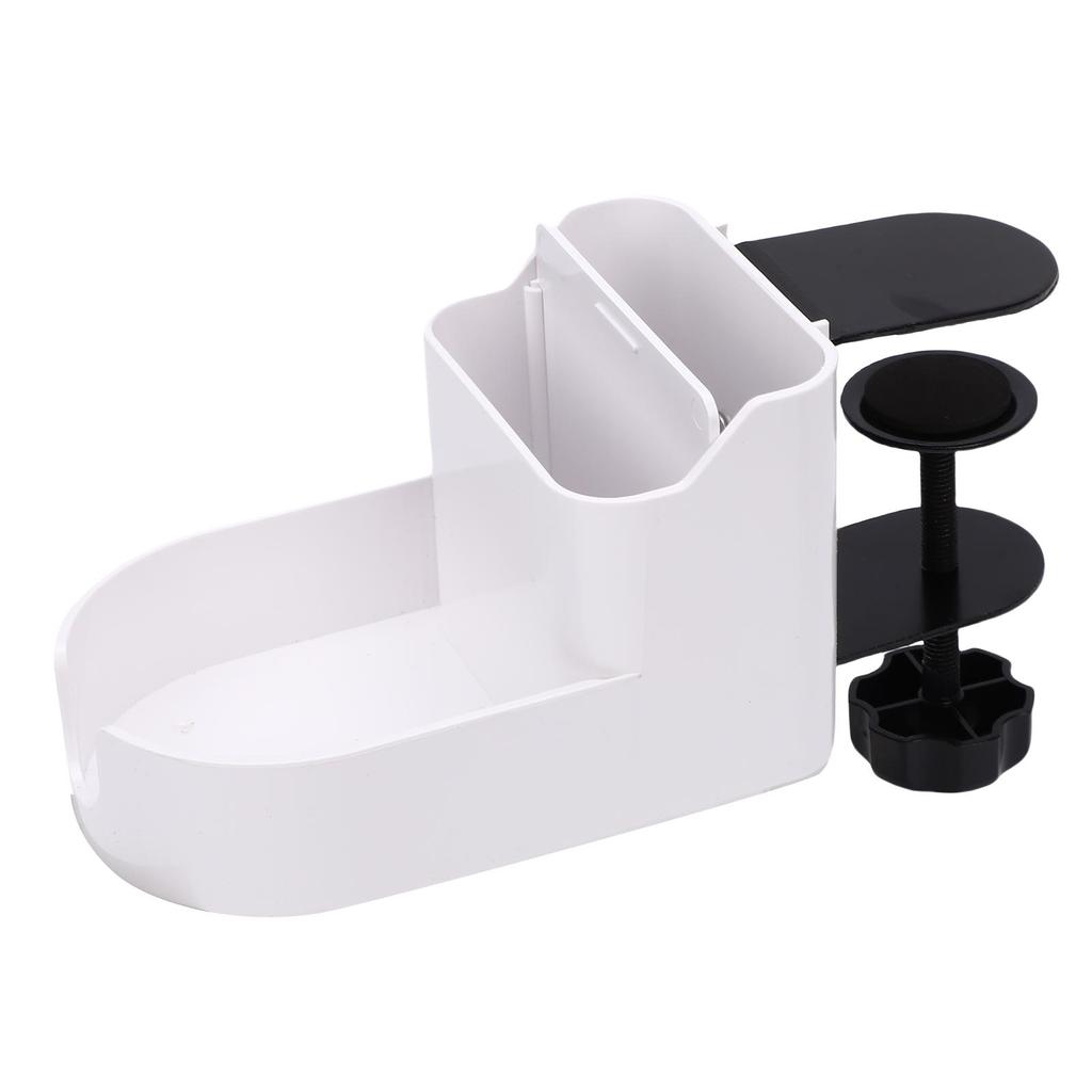 Desk Cup Holder Desk Organizer Adjustable Multi Functional Clamp On Desk Pen Phone Storage Holder for Home Office Table