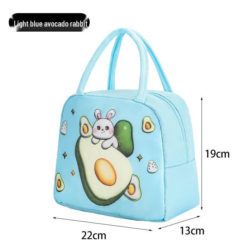 Cute Insulated Bento Bag: Cartoon Lunch Box for Kids and Office