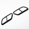 Black Stainless Steel Pipe Throat Exhaust Outputs Tail Frame Trim Cover For Volvo S60  S90 V90 2016- Spare Parts Parts-M