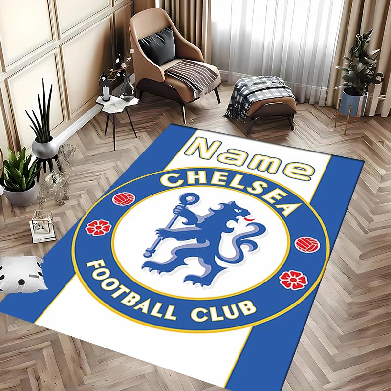 Custom Personalization Chelsea F.C Area Rug - Perfect For Kitchen, Bathroom,Laundry Room Decor Large Size Available,Gift All Seasons