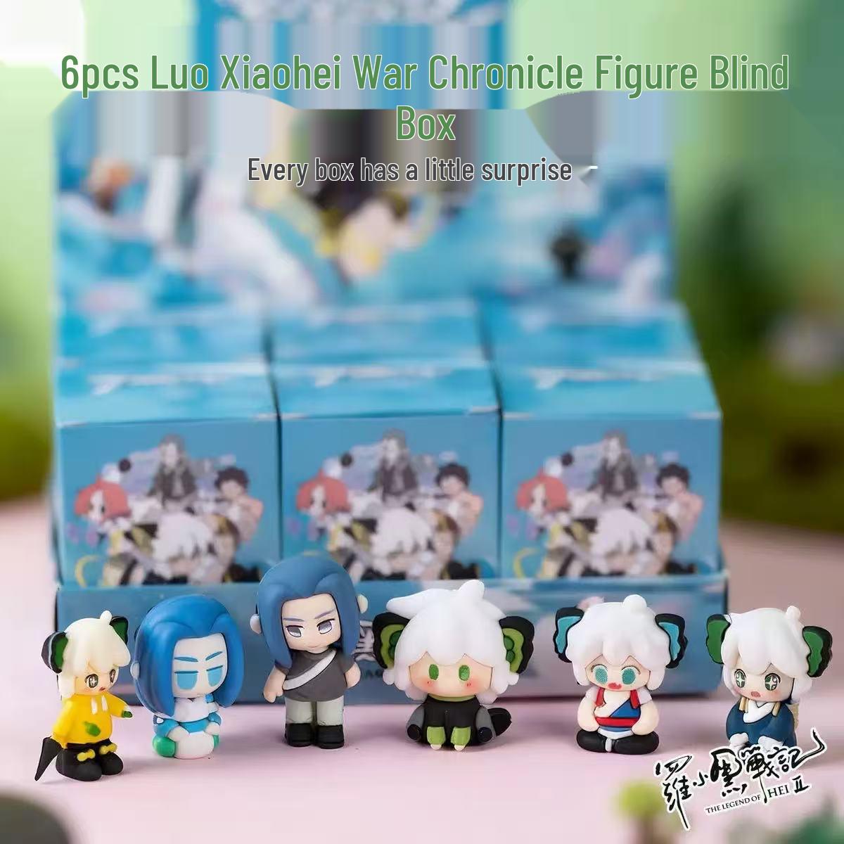 

Luo Xiaohei Бойовий Запис Q Версія Мультяшні Фігурки - Милі Трендові Іграшки-Сліпі Коробки