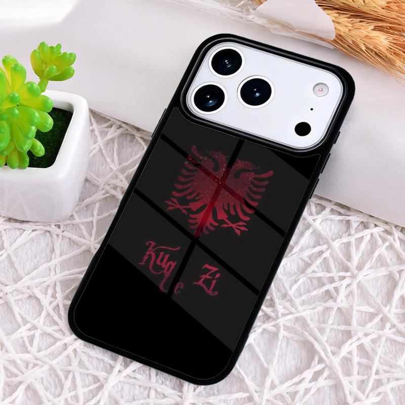 Albania Flag Eagle soft Phone Case for iPhone 17 Air 16 15 11 12 14 13 Pro Max Shockproof Cover