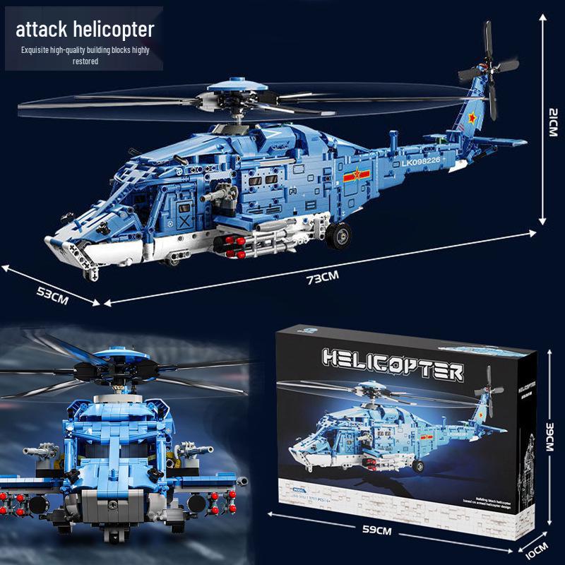 

Takasaki 3052 Armed Helicopter Building Blocks - Educational & Trendy Model Toy for Boys
