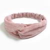 Bamboo Cotton Cross Elastic Headband, Simple Small Fresh Headband, Women'S Hair Accessories, Headgear