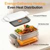 12000mAh Rechargeable Electric Heating Lunch Box 1200ml Portable 304 Stainless Steel Food Warmer Bento Container