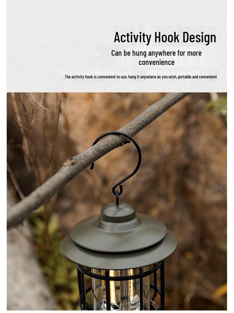 Mountain Guest Outdoor Camping Lantern - Ultra-long Battery Life Atmosphere Lamp
