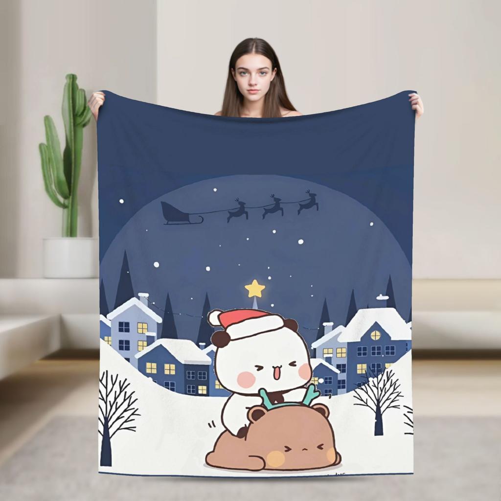 Bubu Dudu Christmas Blanket Quality Warm Bedding Throws Autumn Boy Girl Living Room Fashion Bedspread