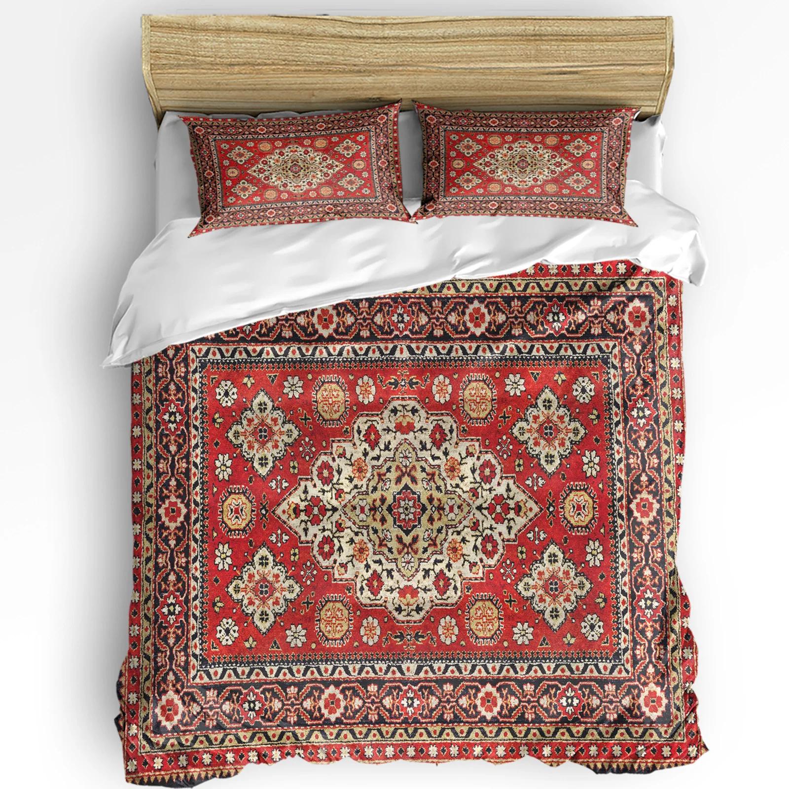 

Vintage Flower Indian Bohemia Duvet Cover With Pillow Case Custom Comforter 3pcs Bedding Set Quilt Cover Double Bed Home Textile EU single(135x200cm)