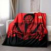 1pc Thriller, Red Jacket Blanket Lightweight Flannel Blanket Throw Blanket For Sofa, Bed, Travel, Camping, Livingroom, Office, Couch