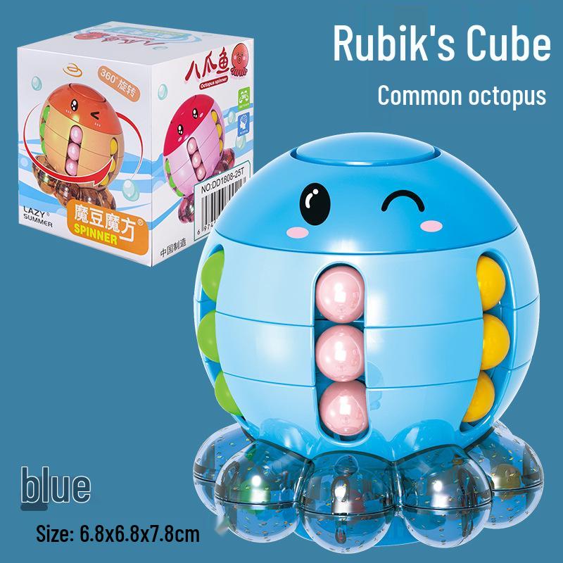 Free Shipping: Children's Little Octopus Magic Bean Cube - Educational Decompression Toy