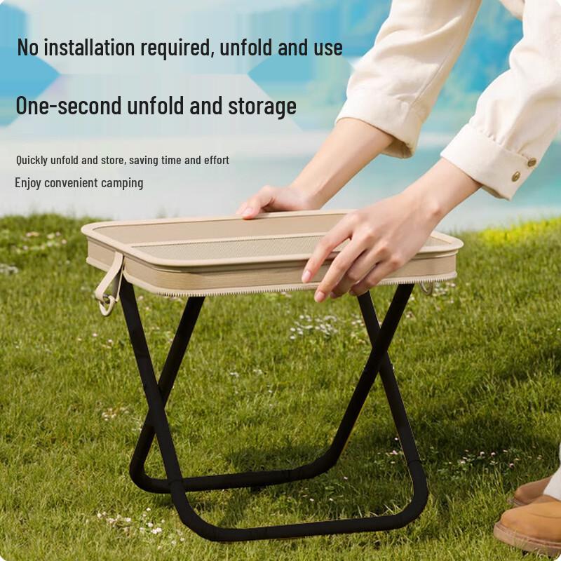 OIMG Portable Folding Stool with Crossbody Strap