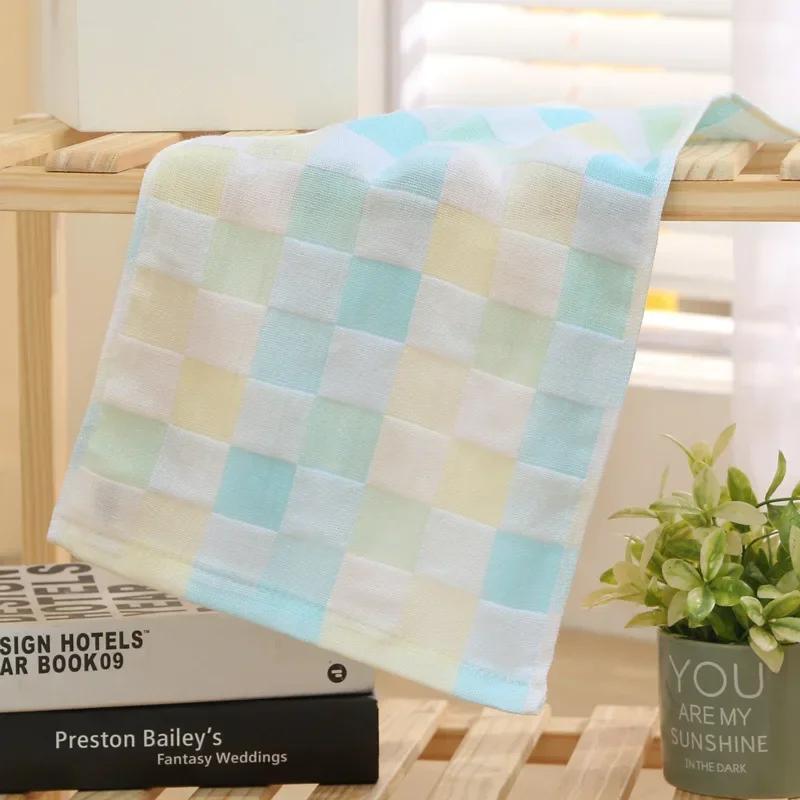 25*50cm Cotton Small Towel Double Gauze Children's Towel Square Cloth Dish Cloth Color Kindergarten Children Face Towel