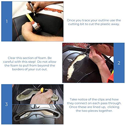 UTV Seat Insert Harness Pass Through Bezel For Polaris RZR XP 900 1000 S General RANRZR Sportsman ACE 750 2014-2020 2019