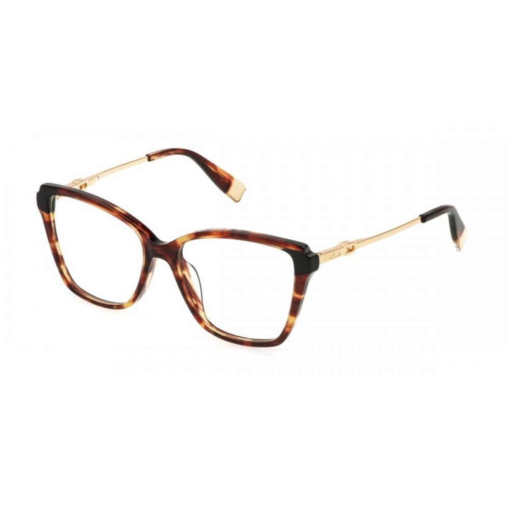 Furla Vfu830 0829 Women Eyeglasses Brown Tortoise/54-16-140