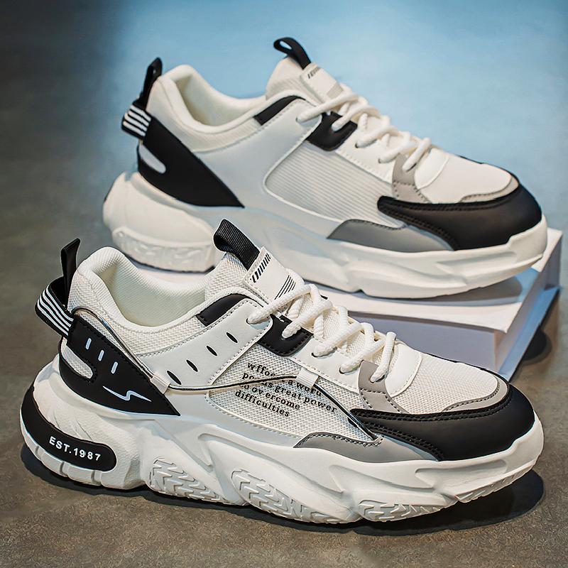 

2025 Весна Осень Мужская Новая Дышащая Сетчатая Обувь Модная Удобная Спортивная Обувь Горячая Распродажа Повседневные Кроссовки для Ходьбы Низкая Кроссовка 44 чёрный