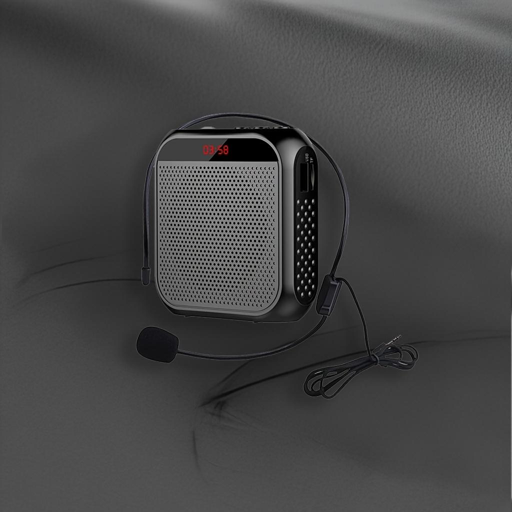 Portable Voice Amplifier with Wired Microphone Headset Rechargeable PA System Speaker, Speech Amplifiers Loudspeaker for Teachers Tour Guide