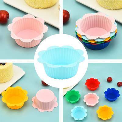 10Pcs Muffin Cups Food Grade Creative Shape Non-stick Flexible Oil-proof Decorative