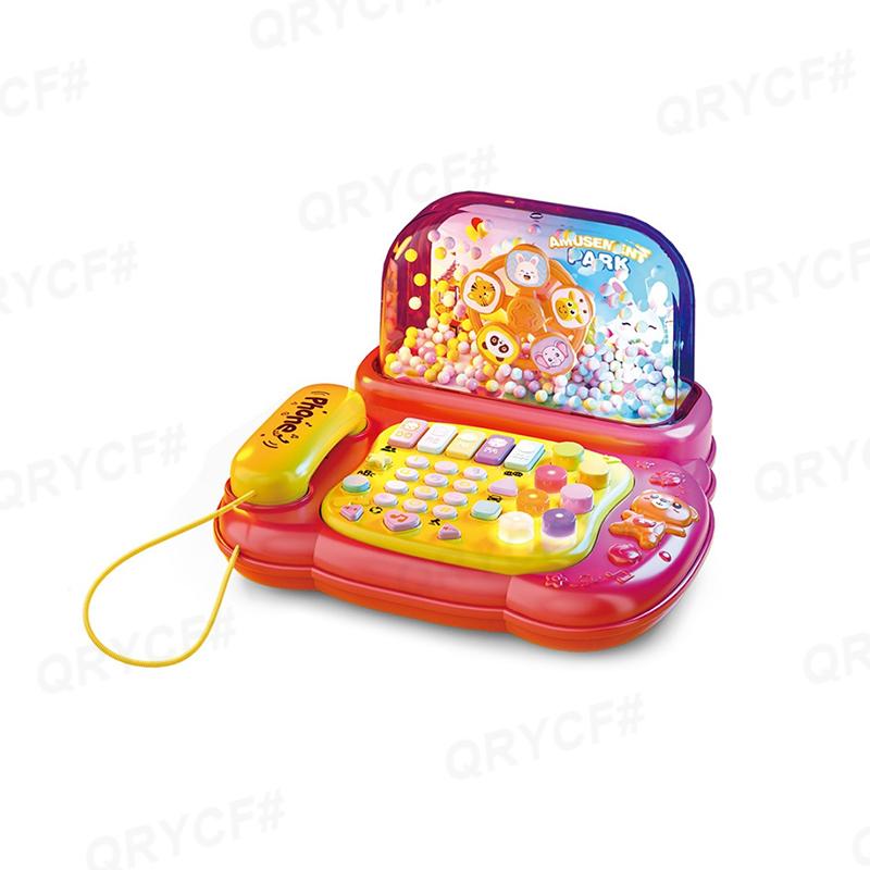 Simulation Telephone Toys Music Snowfiake Lights Story Machine Baby Mobile Phone Multi-functional Kids Education Birthday Gifts