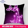 Butterfly Cushion Cover Sofa Chair Animal Flower Pillow Case Home Decor Painted Hugging