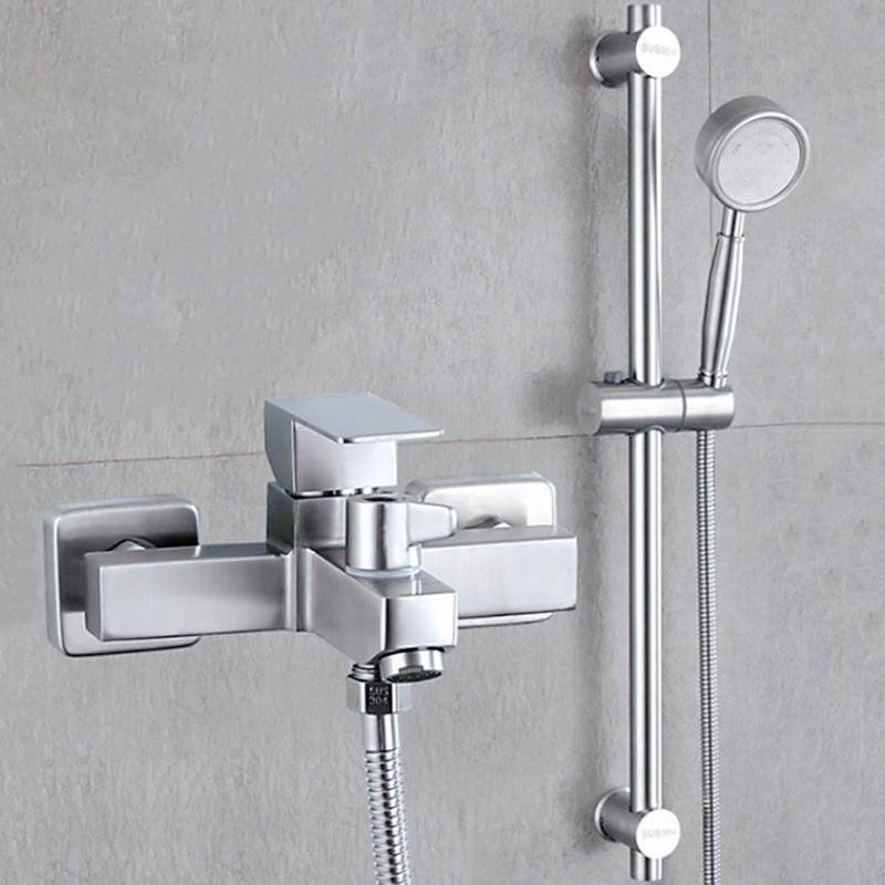 Stainless Steel Bathtub Water Tap Household Shower Set Bathroom Hot And Cold Water Mixing Valve Faucet