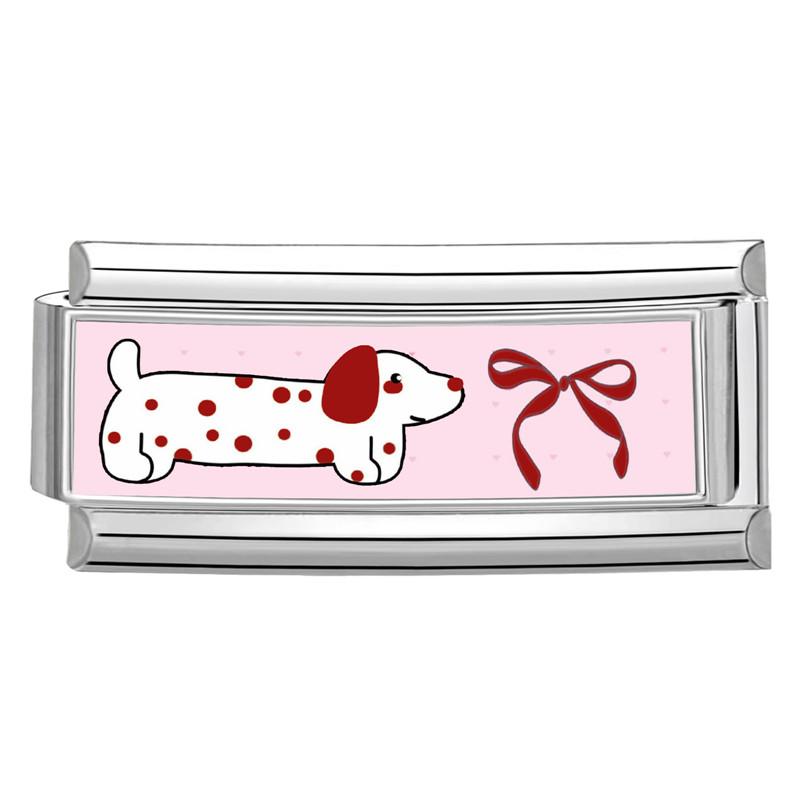 New Women's Gift Cute Rabbit Cat Dogs Italian Charms Links Beads Fit 9mm Stainless Steel Modular Modular Bracelet Jewelry