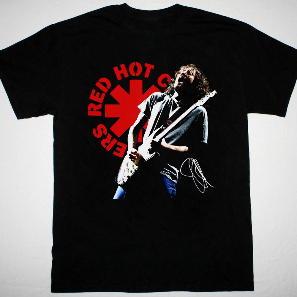 Red Hot Chili Peppers John Frusciante Футболка Классическая Черная Унисекс Унисекс Футболка L