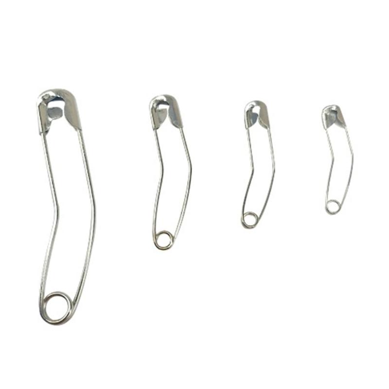 Versatile 160pcs Curved Safety Pins Stainless Steel Quilting Basting Pins with Plastic Storage Box Art And Craft Tools