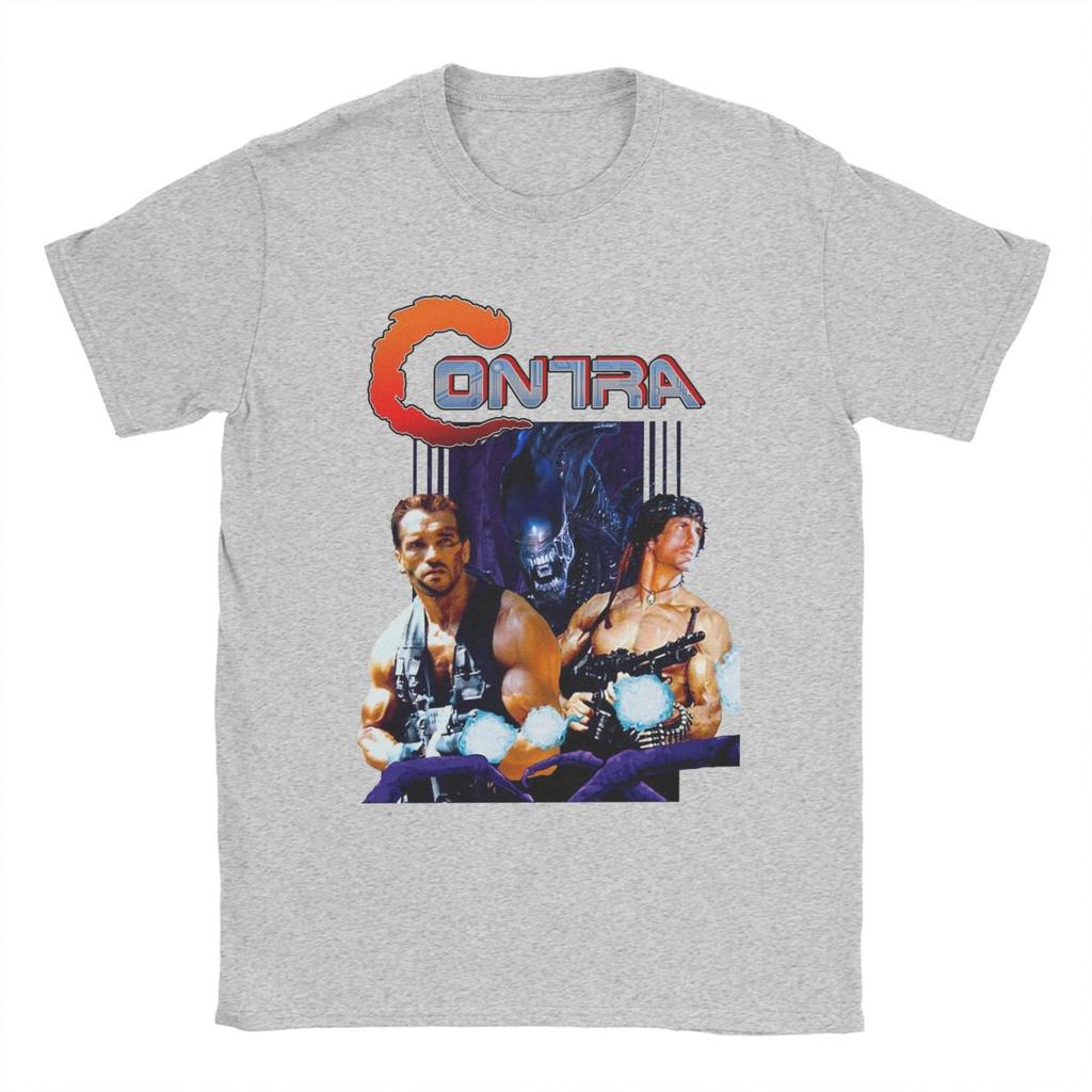 Heren Contra Film T-shirt Game Puur Katoen Kleding Nieuwigheid Korte Mouw Ronde Hals T-shirt Bedrukt T-shirt