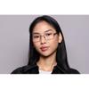 Full Rim Rectangle Black Smartbuy Collection Ivy 659a Fashion Unisex Eyeglasses