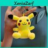 Charming Pikachu Plush Keychain Fluffy Yellow Cartoon Doll For Birthdays