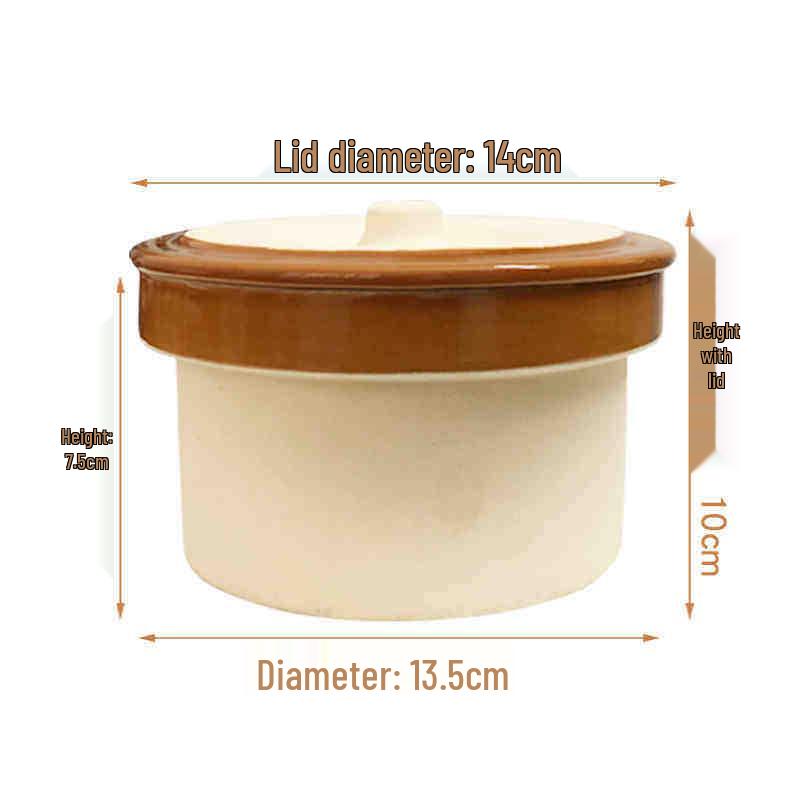 Purple Clay Double-Boiler Stew Pot with Lid - Chinese Retro Health Pot for Stews, Soups, and Steamed Eggs.